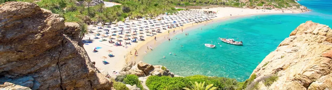 Palmenstrand von Vai